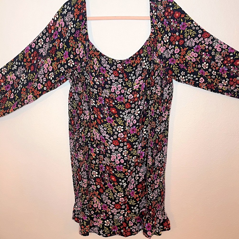 Floral off the shoulder dress